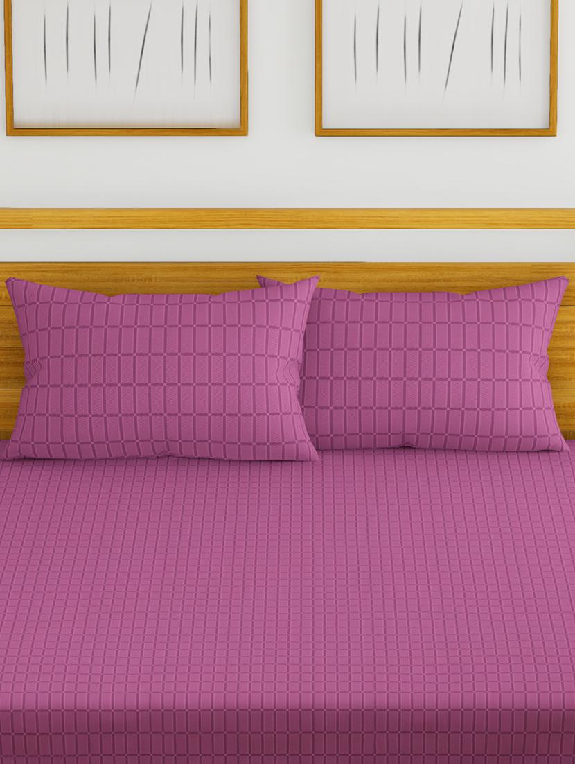 cotton king size double bedsheet with 2 pillow covers - 16785907 - Zoom Image - 2