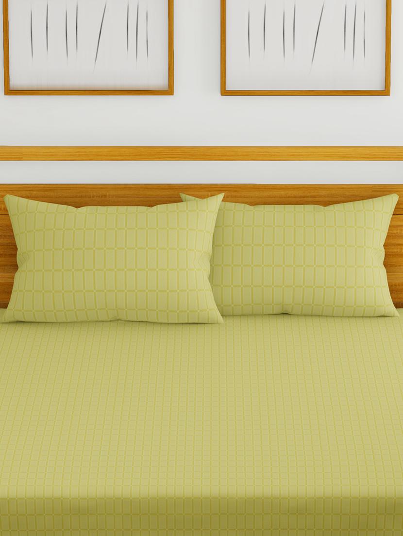 cotton king size double bedsheet with 2 pillow covers - 16785908 - Zoom Image - 2