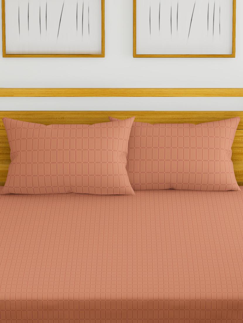 cotton king size double bedsheet with 2 pillow covers - 16785909 - Zoom Image - 2