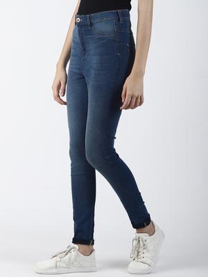 high rise stone washed jeans - 16786014 - Standard Image - 2