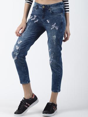 high rise distressed jeans - 16786021 - Standard Image - 2