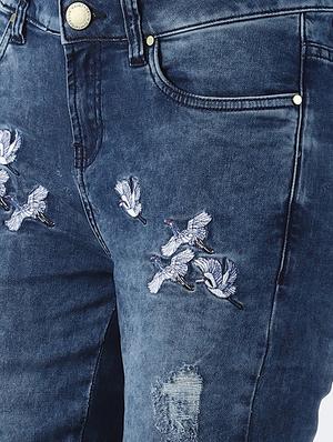 high rise distressed jeans - 16786021 - Standard Image - 5