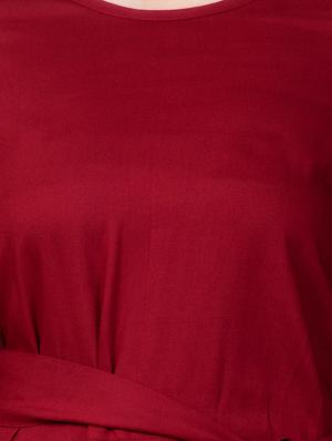 tie front bell sleeved top - 16787758 - Standard Image - 5