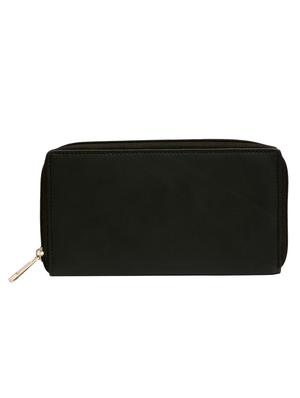 black leatherette regular clutch - 16788931 - Standard Image - 2
