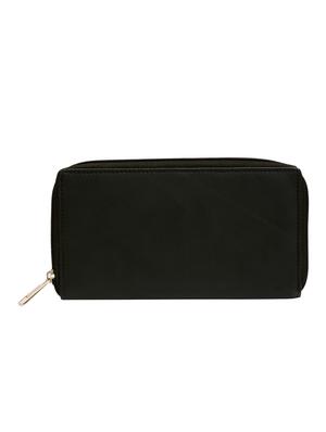 black leatherette regular clutch - 16788932 - Standard Image - 2