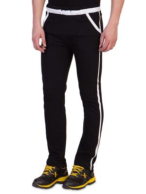 black color block and side striped full length track pants (set of 2) - 16791696 - Standard Image - 8