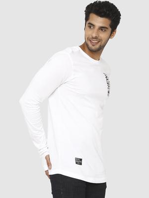 white chest printed t-shirt - 16792304 - Standard Image - 2