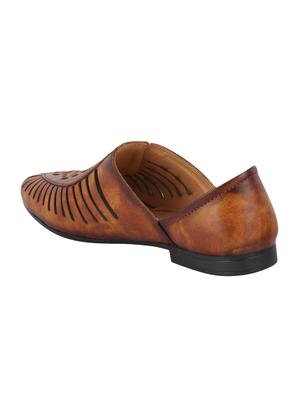 tan leatherette slip on jutis - 16792834 - Standard Image - 2