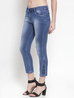high rise stone washed jeans - 16793239 - Standard Image - 2