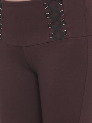 lace up detail mid rise jeggings - 16793246 - Standard Image - 5