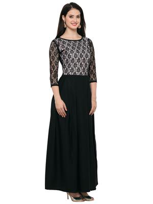 boat neck laced dress - 16793511 - Standard Image - 2