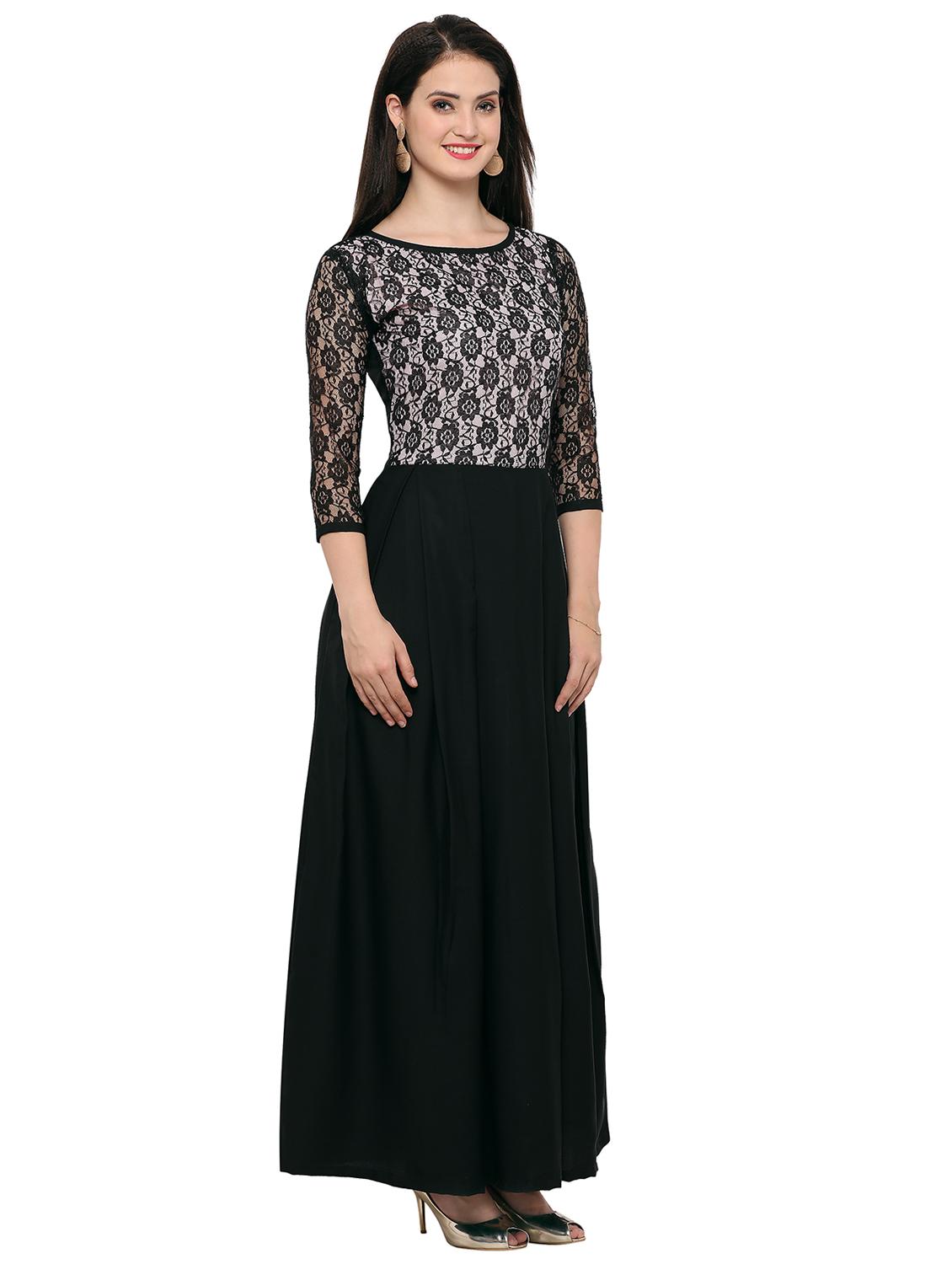 boat neck laced dress - 16793511 - Zoom Image - 2