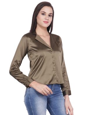 button up solid shirt - 16796880 - Standard Image - 2