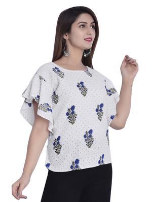 floral straight kurti - 16797226 - Standard Image - 2
