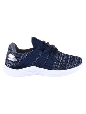 navy lace-up sports shoes - 16797243 - Standard Image - 2