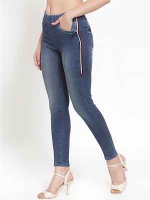 high rise side taped jeggings - 16797688 - Standard Image - 2