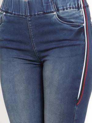 high rise side taped jeggings - 16797688 - Standard Image - 5