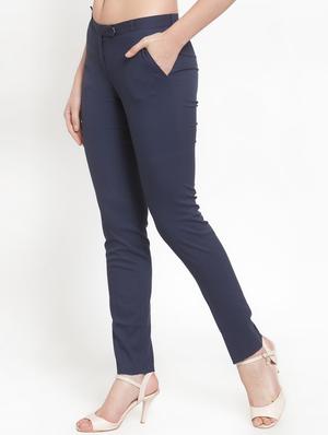 high rise flat front trouser - 16797704 - Standard Image - 2