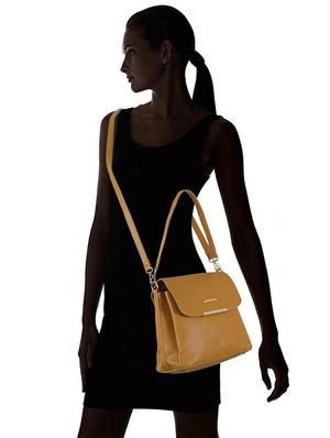 yellow leatherette regular sling bag - 16798060 - Standard Image - 5