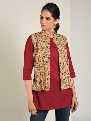solid straight combo kurti - 16798437 - Standard Image - 2