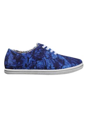 blue canvas lace up sneakers - 16800760 - Standard Image - 2