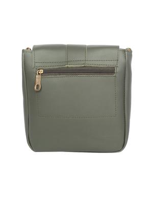 green leatherette regular sling bag - 16801087 - Standard Image - 2