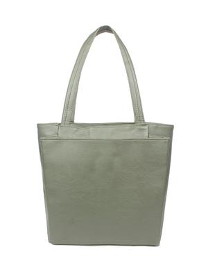 grey leatherette regular handbag - 16801095 - Standard Image - 2
