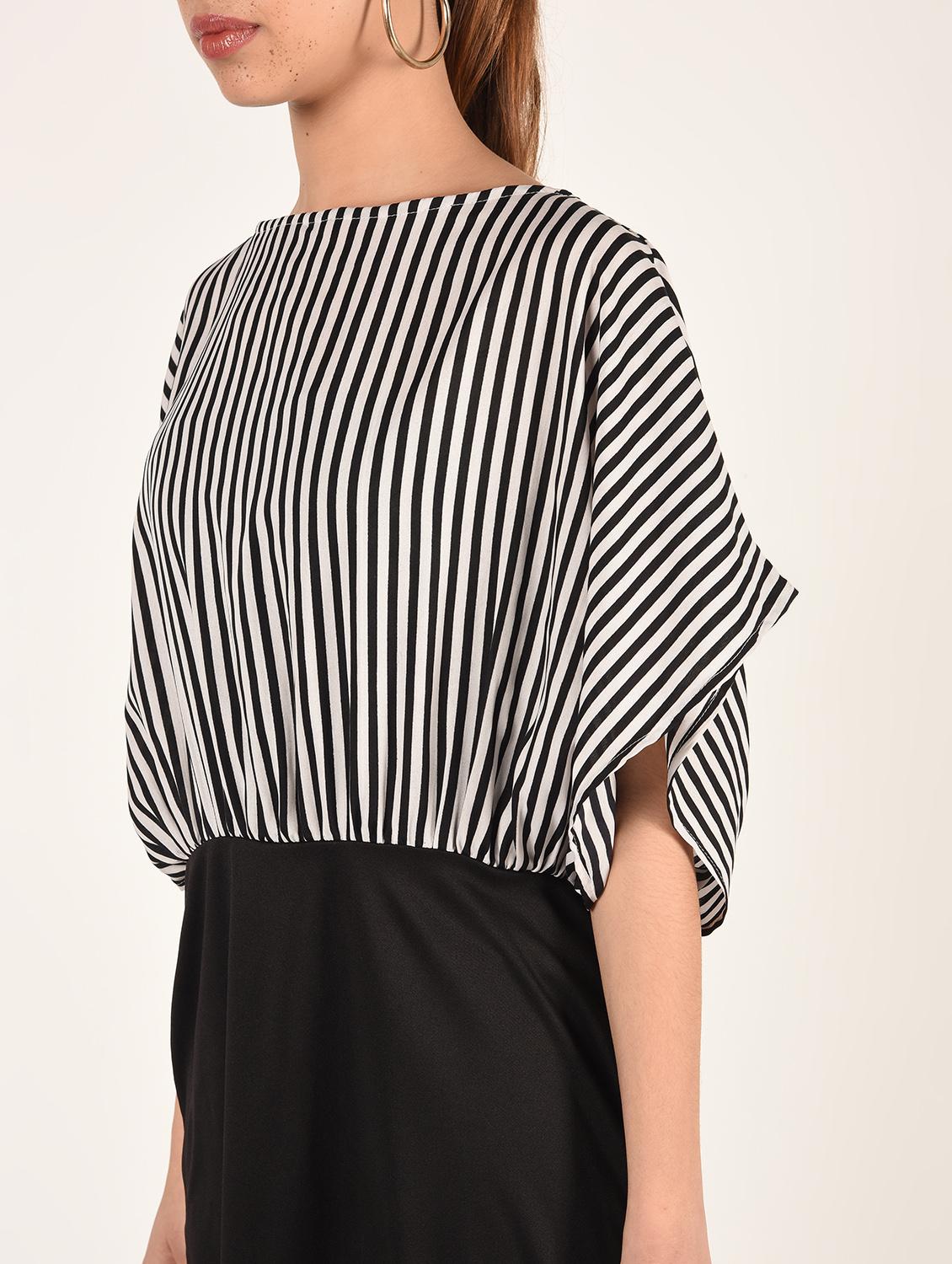 dolman sleeve striped sheath dress - 16802306 - Zoom Image - 5