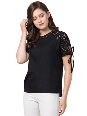 tie knot sleeved raglan sleeved top - 16803595 - Standard Image - 2