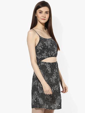 cami neck printed a-line dress - 16804718 - Standard Image - 2