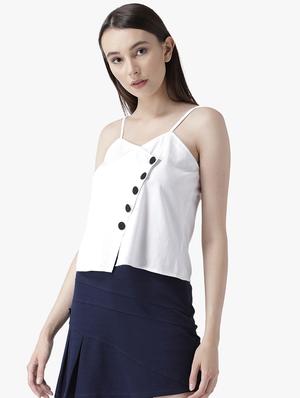 cami neck button-up top - 16805012 - Standard Image - 2