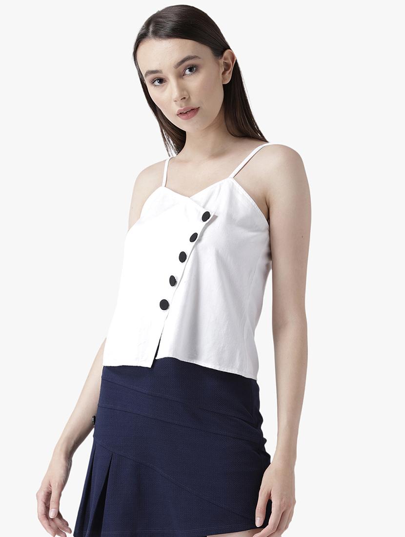 cami neck button-up top - 16805012 - Zoom Image - 2
