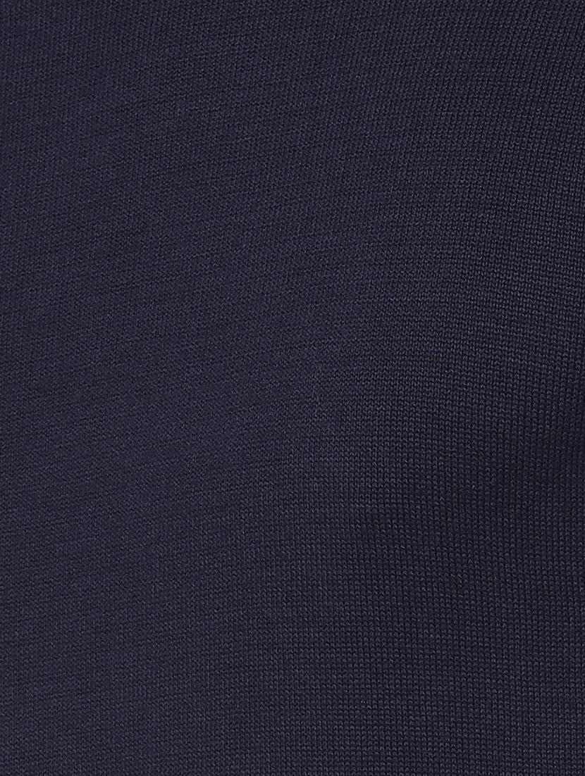 navy blue color block pullover - 16809648 - Zoom Image - 5
