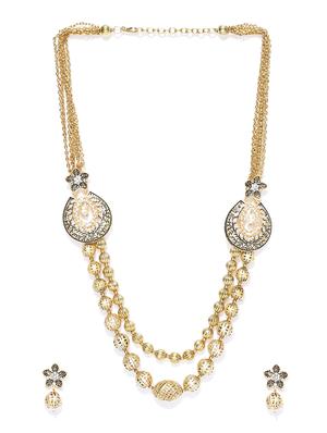 gold plated long necklace - 16811623 - Standard Image - 2