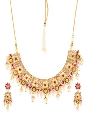 gold metal choker necklace - 16811654 - Standard Image - 2