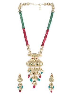 gold metal bridal necklace - 16811694 - Standard Image - 2