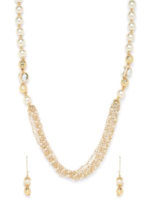 gold metal short necklace - 16811703 - Standard Image - 2