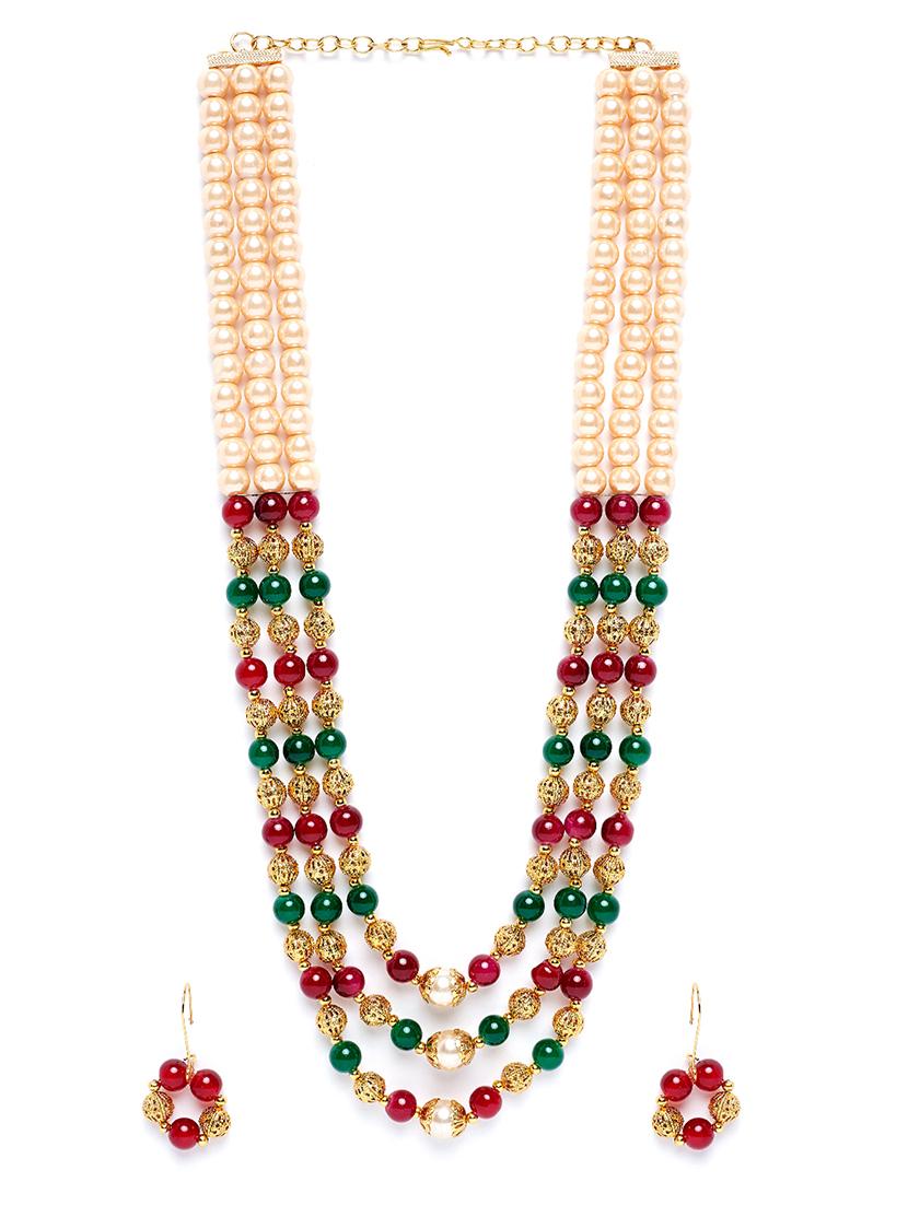 gold metal bridal necklace - 16811718 - Zoom Image - 2