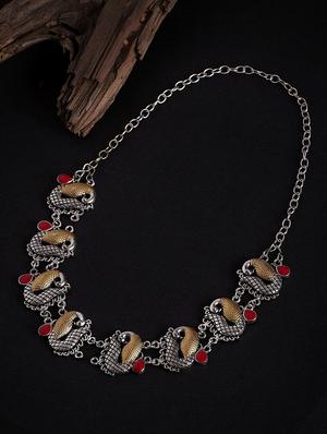 silver plated short necklace - 16811728 - Standard Image - 2