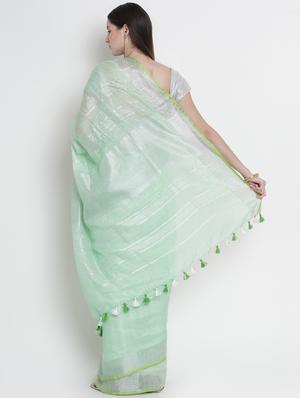 solid bhagalpuri saree with blouse - 16812534 - Standard Image - 2