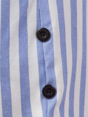 tie front button detail striped shorts - 16813444 - Standard Image - 5