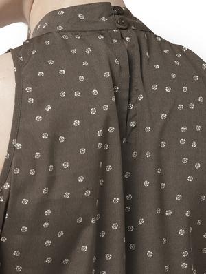tie up neck blouson top - 16813659 - Standard Image - 5