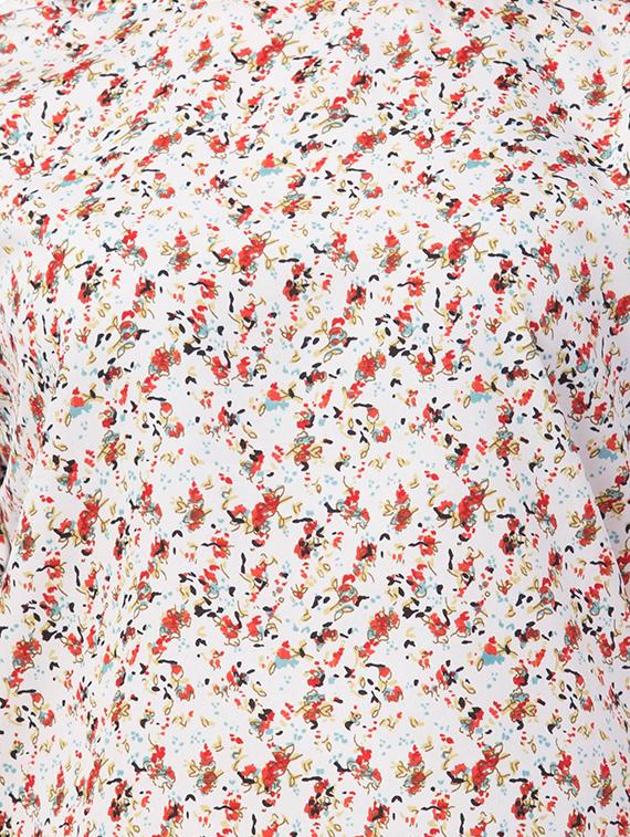 boat neck ditsy floral top - 16813765 - Zoom Image - 5