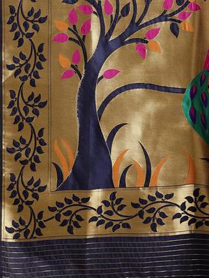 bordered kanjivaram saree with blouse - 16814266 - Standard Image - 5