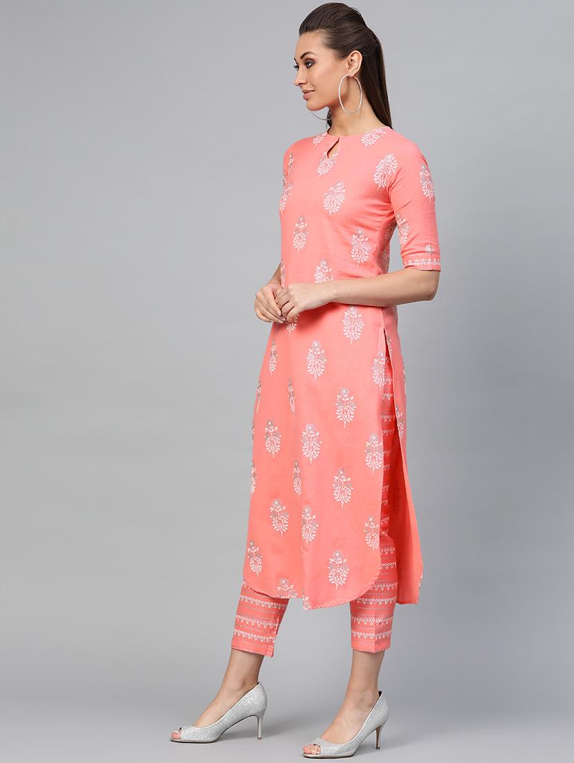 floral kurta pant set - 16816601 - Zoom Image - 2