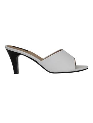 white slip on sandals - 16816996 - Standard Image - 2