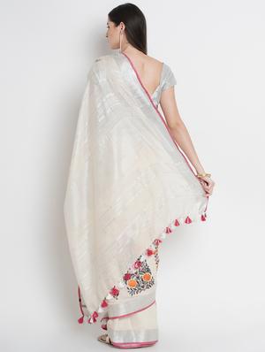 embroidered bhagalpuri saree with blouse - 16817976 - Standard Image - 2