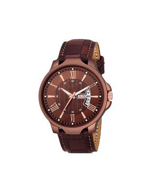 brown leatherette laptopbag with watch - 16818771 - Standard Image - 5