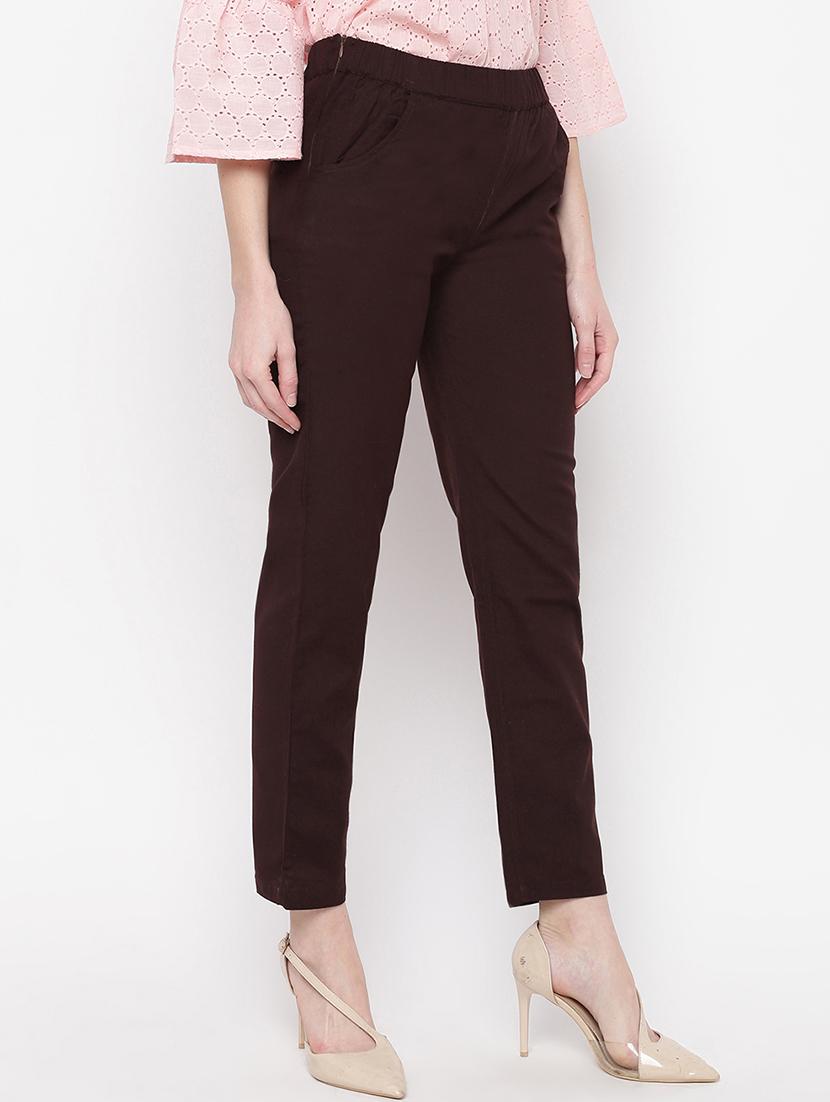high rise flat front trouser - 16822214 - Zoom Image - 2