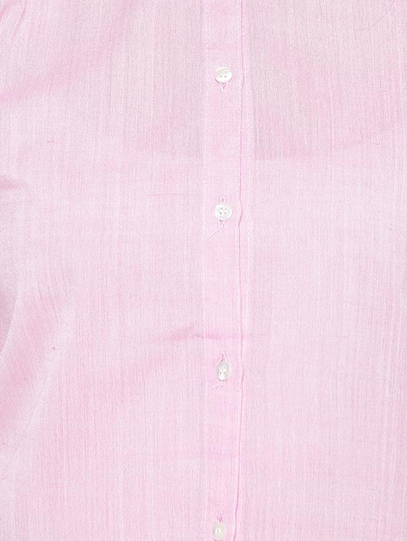 curved hem solid shirt - 16822261 - Zoom Image - 5